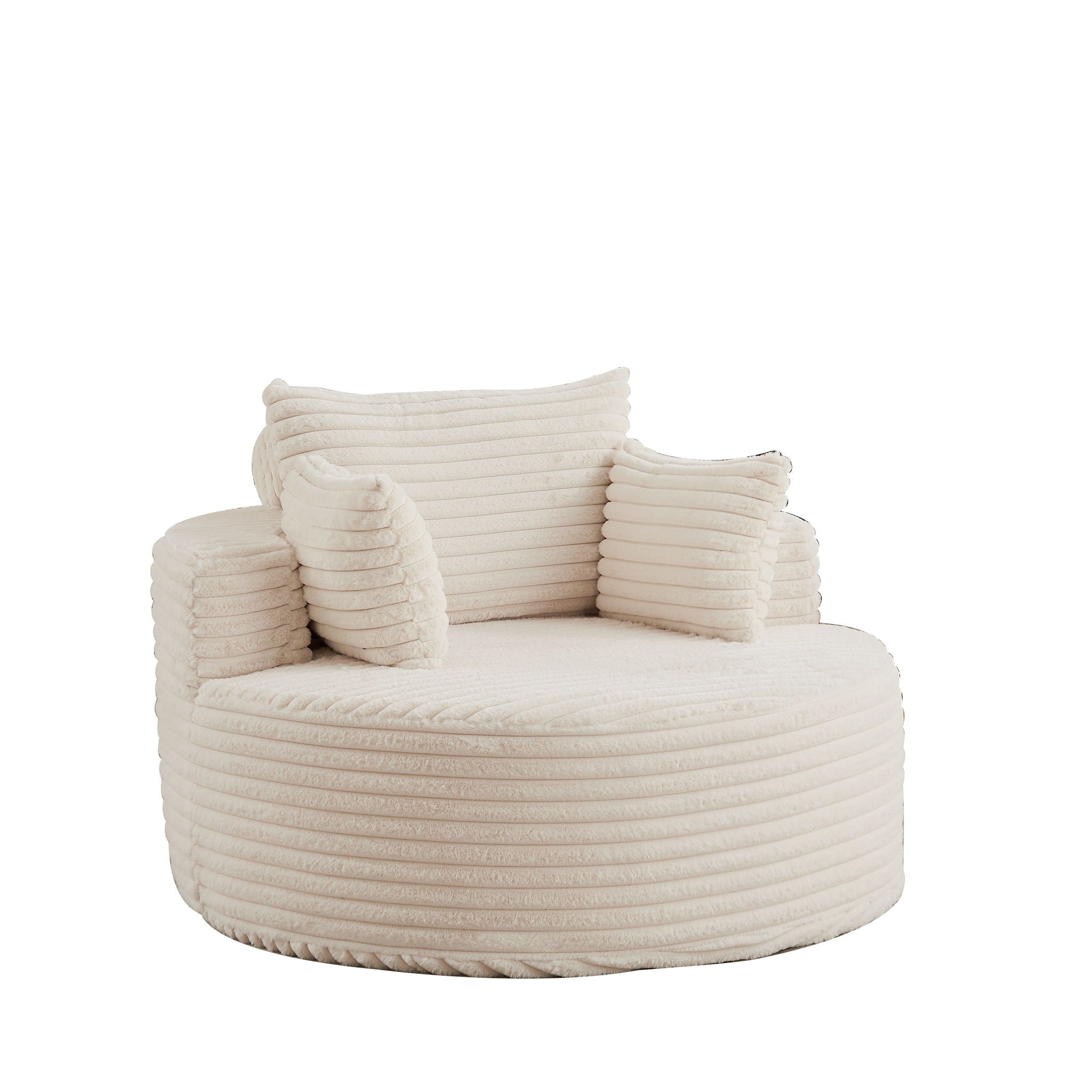 Modern Single Sofa With Backrest Pillow For Living Room