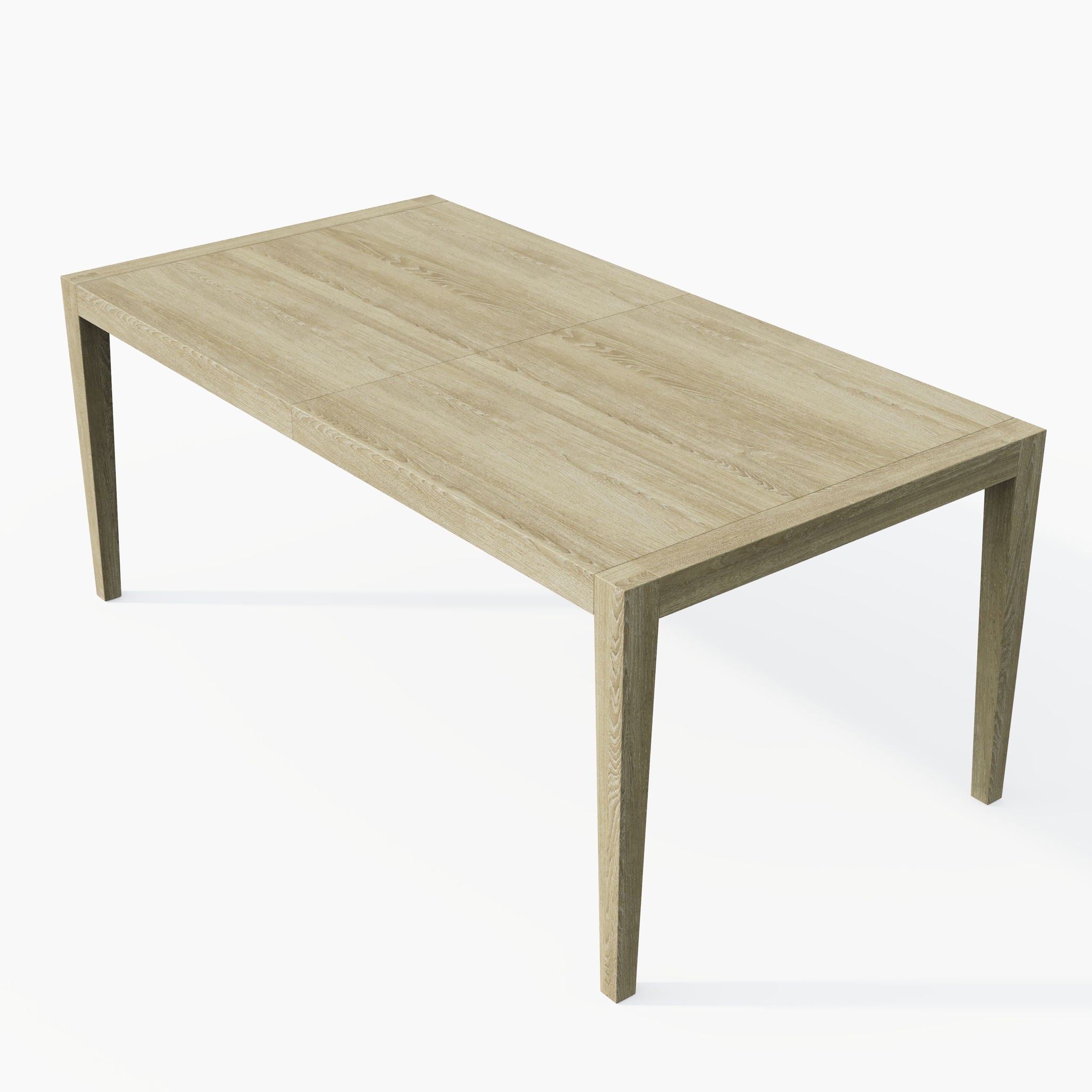 Adeline - Rectangular Dining Table With Leaves - Natural Wood Wash