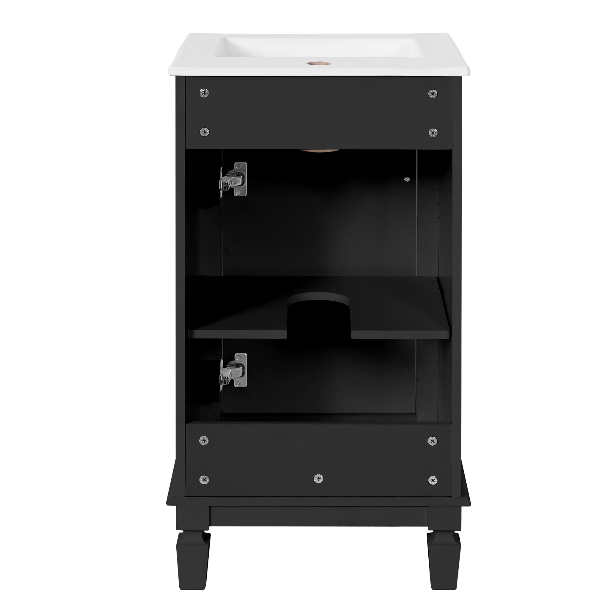 Bathroom Vanity With Sink, Soft-Closing Door, Adjustable Shelf