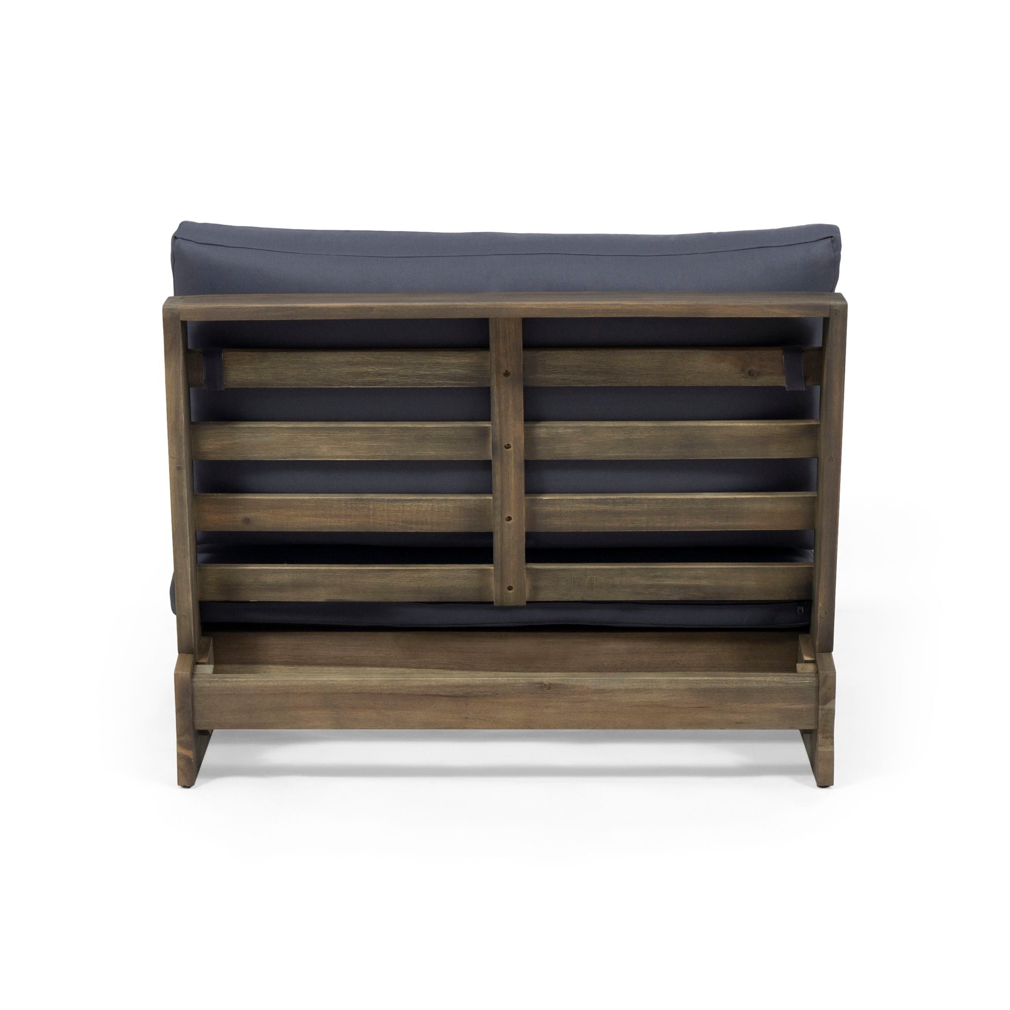 Acacia Wood Outdoor Club Chair With Cushions