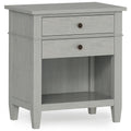 Carlton - Bedside Table - Gray