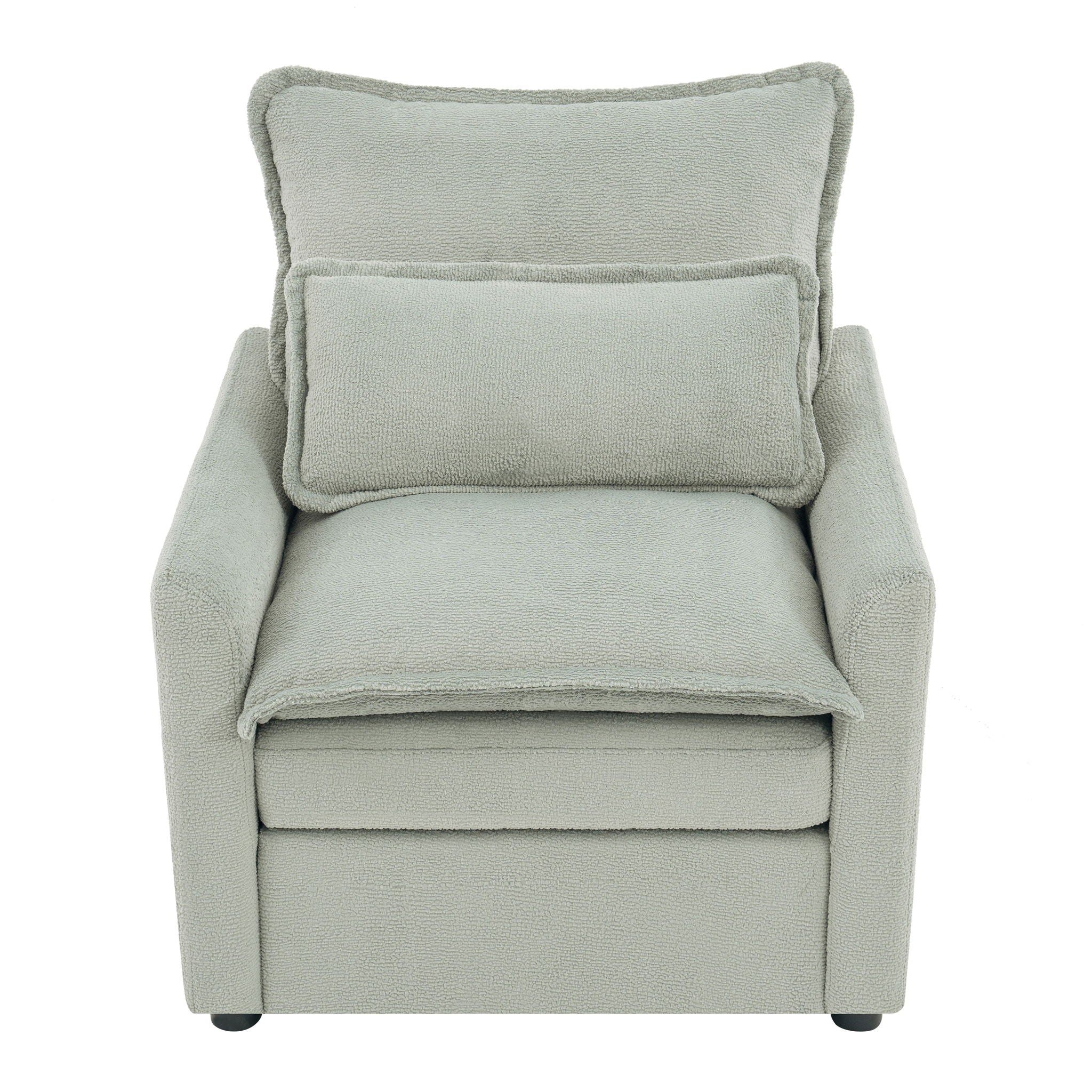 Modern Single Seat Accent Chair With Side Storage Pockets