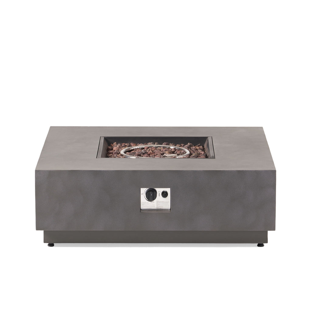 Modern Square Fire Pit With 50, 000 Btu