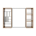 41.3" Wall Mounted Bathroom Cabinet With Storage - Imitative Oak