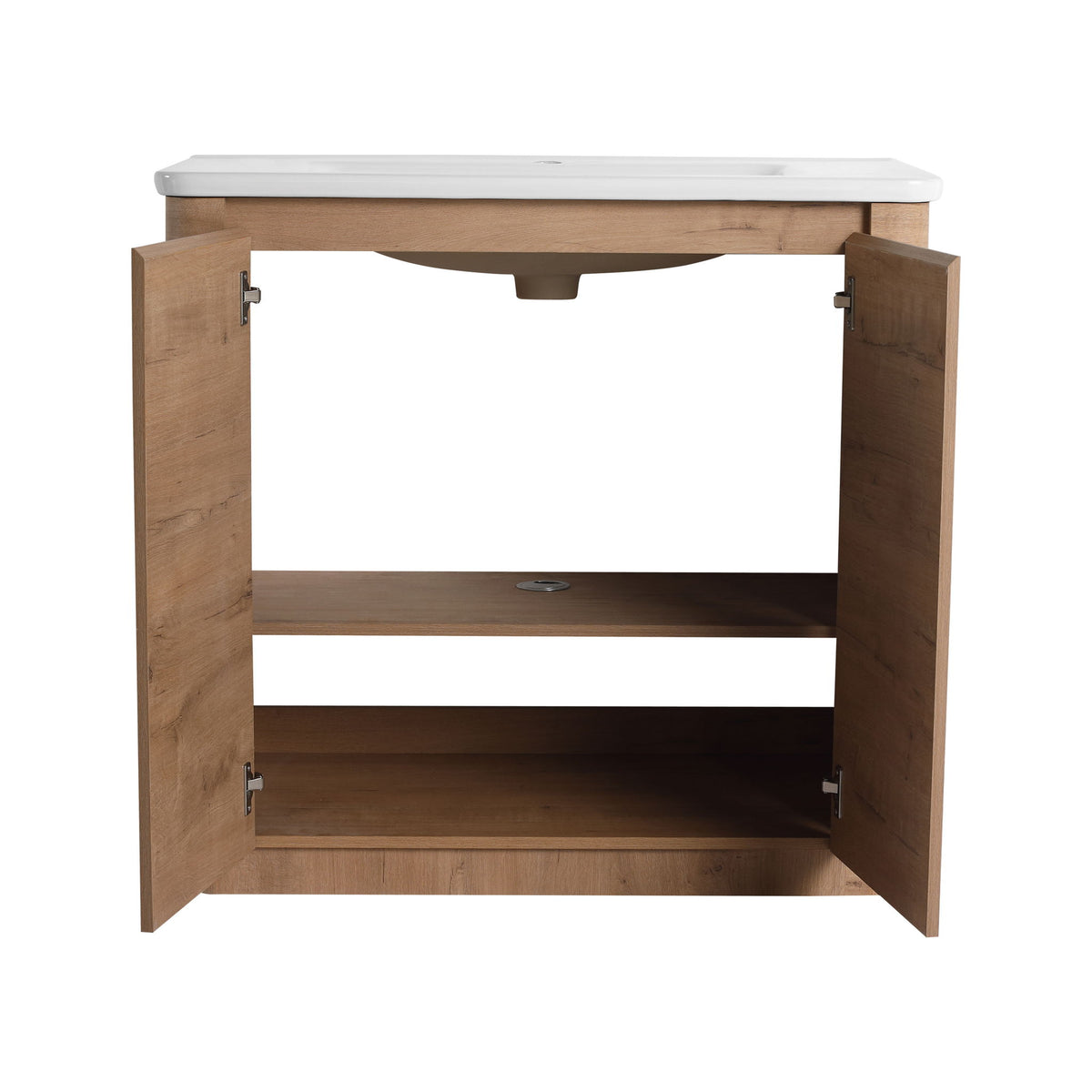 Freestanding Bathroom Vanity With Sink And 2 Soft Close Doors