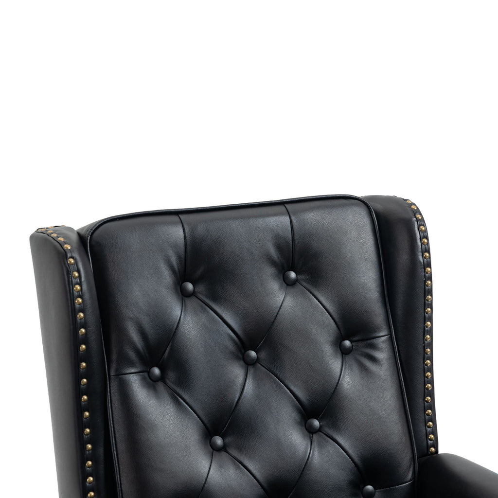 Modern Accent Armchair With Sturdy Wood Legs