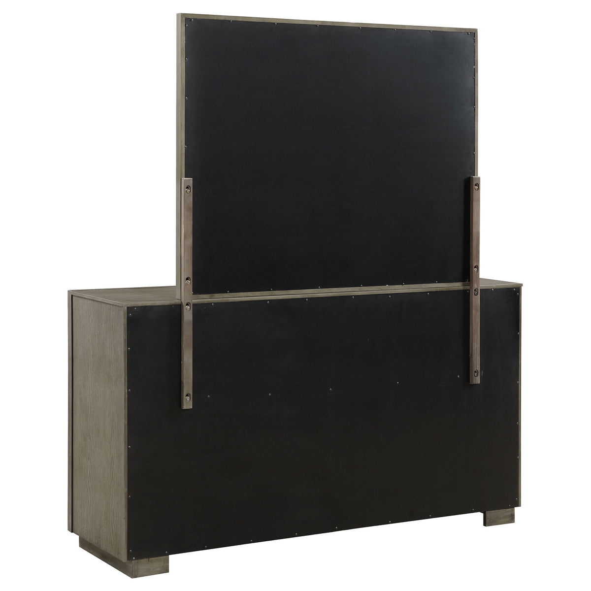 Prescott - 8 Drawer Dresser With Mirror - Brown