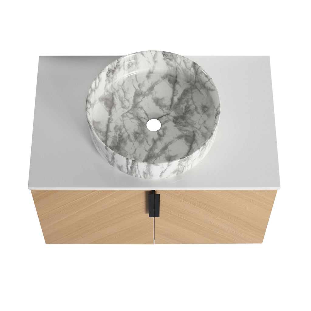 Wall Mounted Design Bathroom Vanity & Art Sink