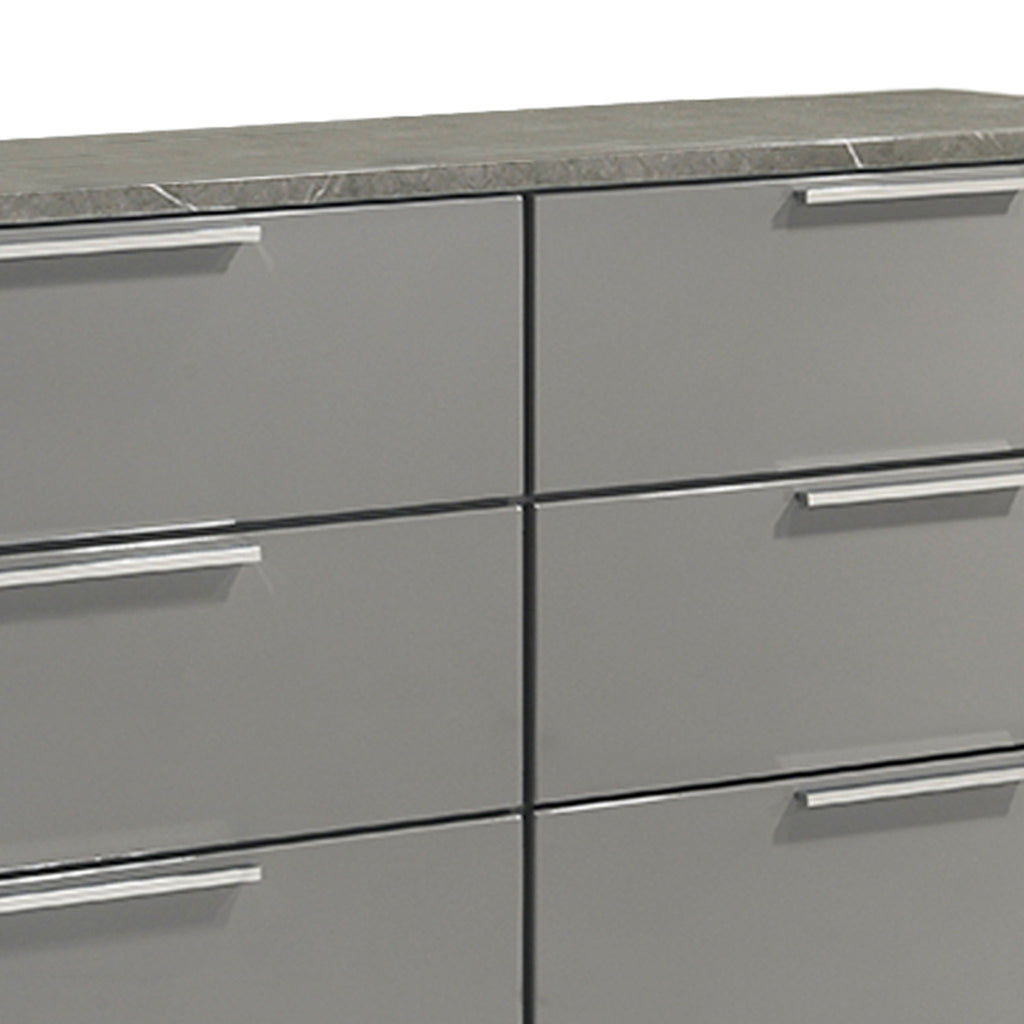 Elara - Dresser With Spacious Drawers - Gray
