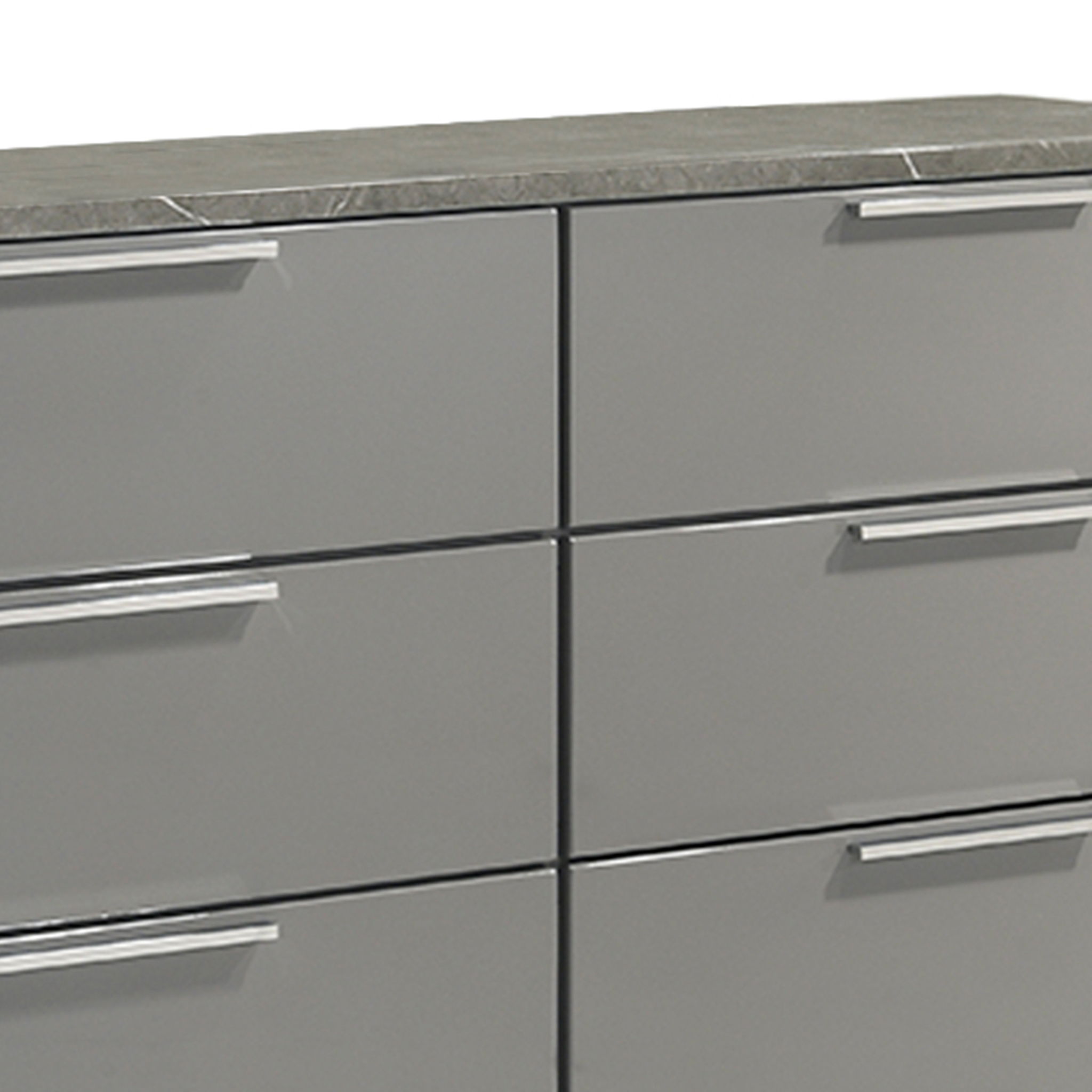 Elara - Dresser With Spacious Drawers - Gray