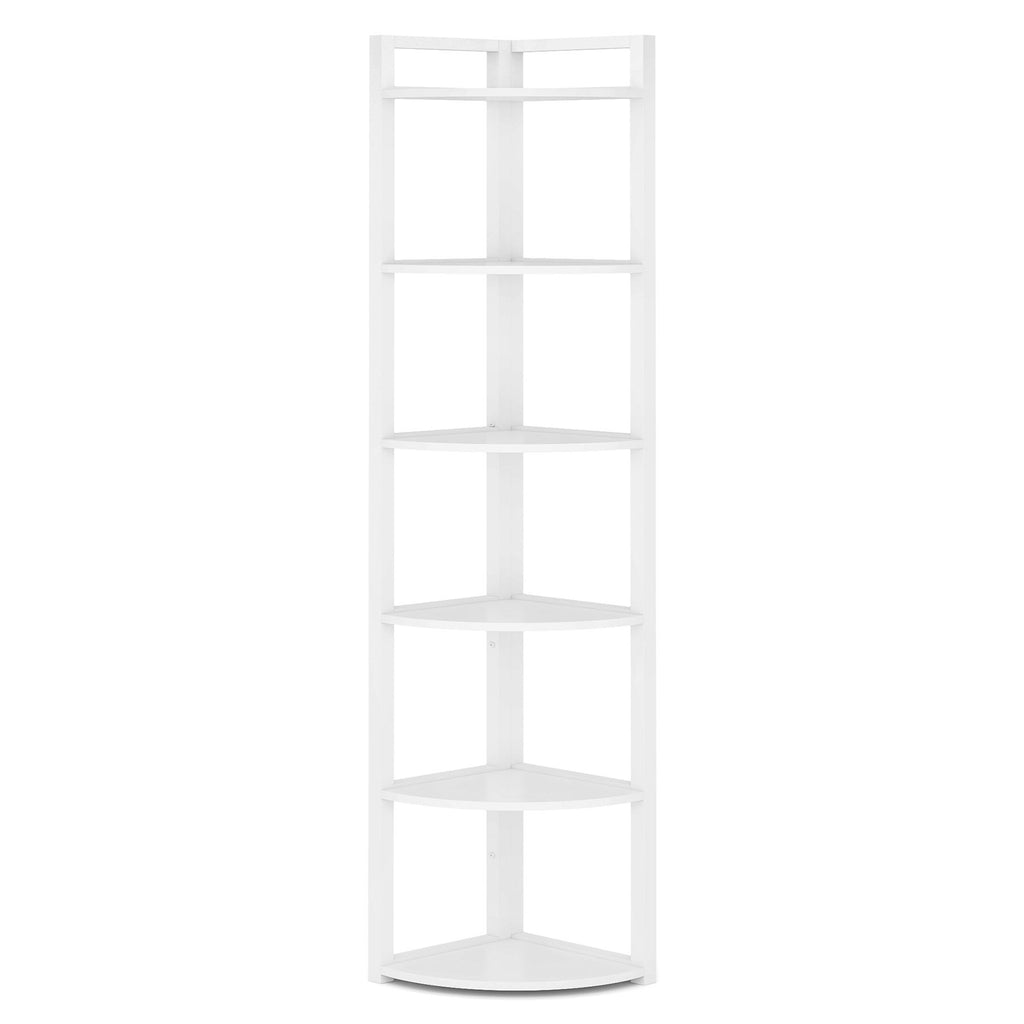 Tall 6 Tier Corner Bookshelf For Living Room