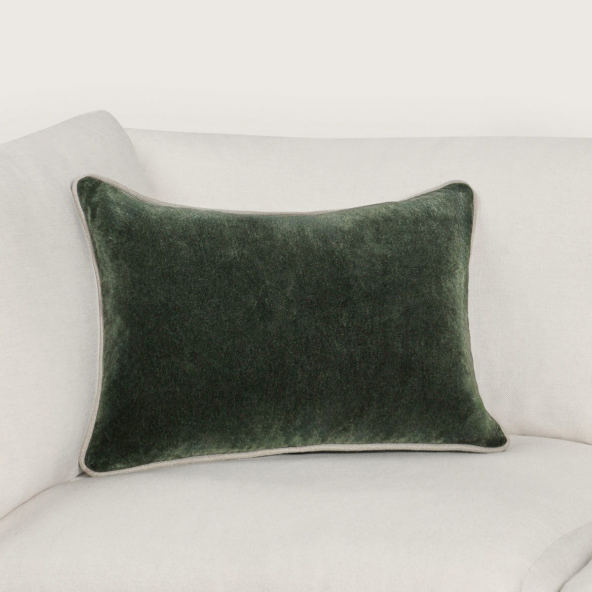 Heirloom Velvet - SLD Pillow - Forest Green