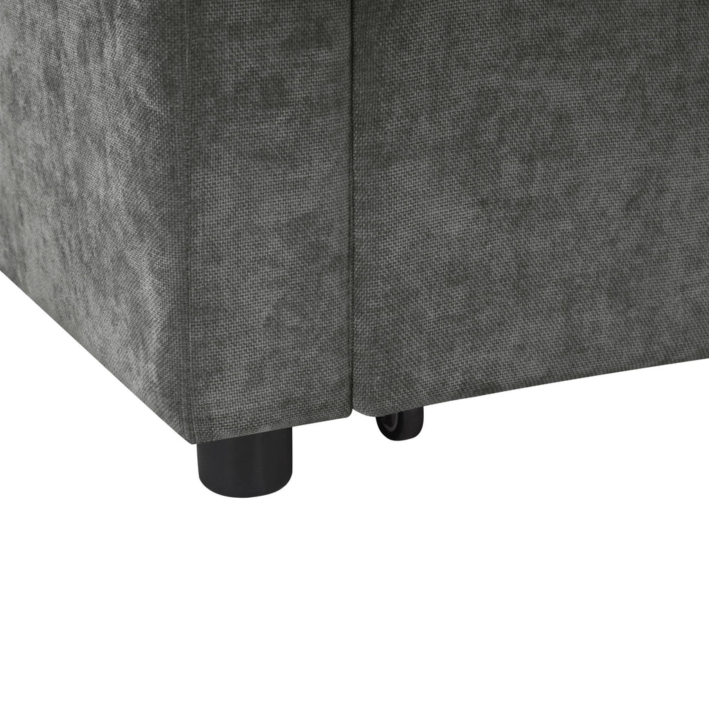 Modern L Shaped Sectional Sofa Bed With Hidden Storage Upholstery