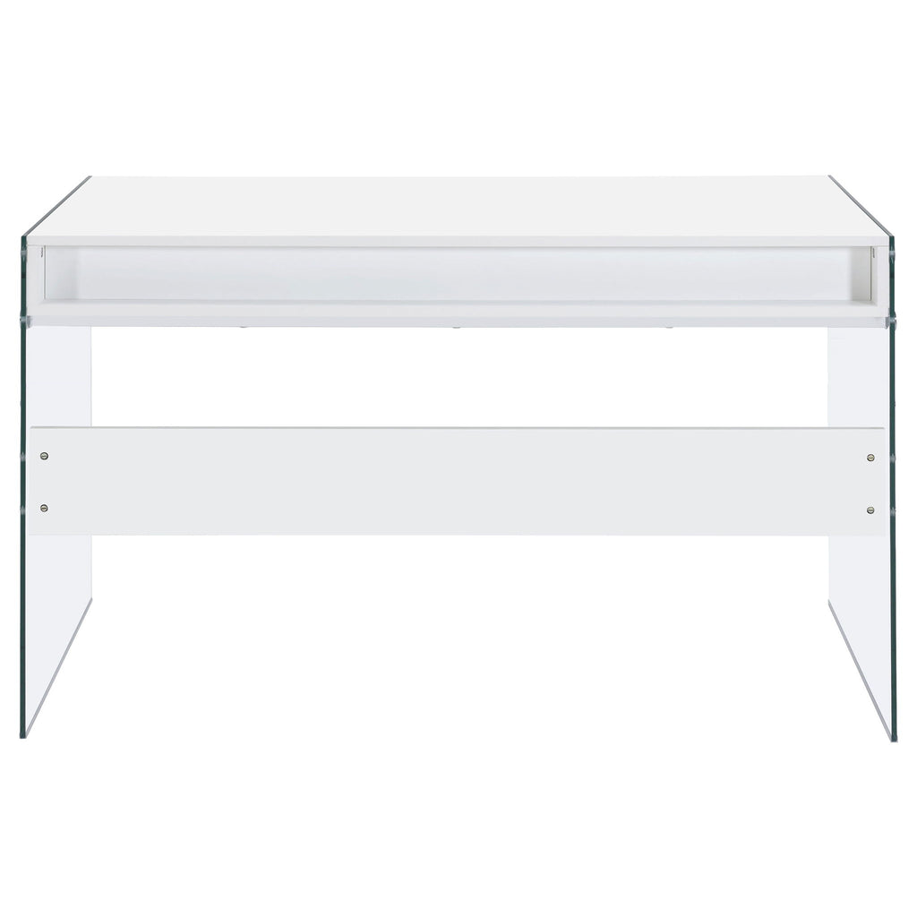 Barretta - 2 Drawer Writing Desk - Gloss White
