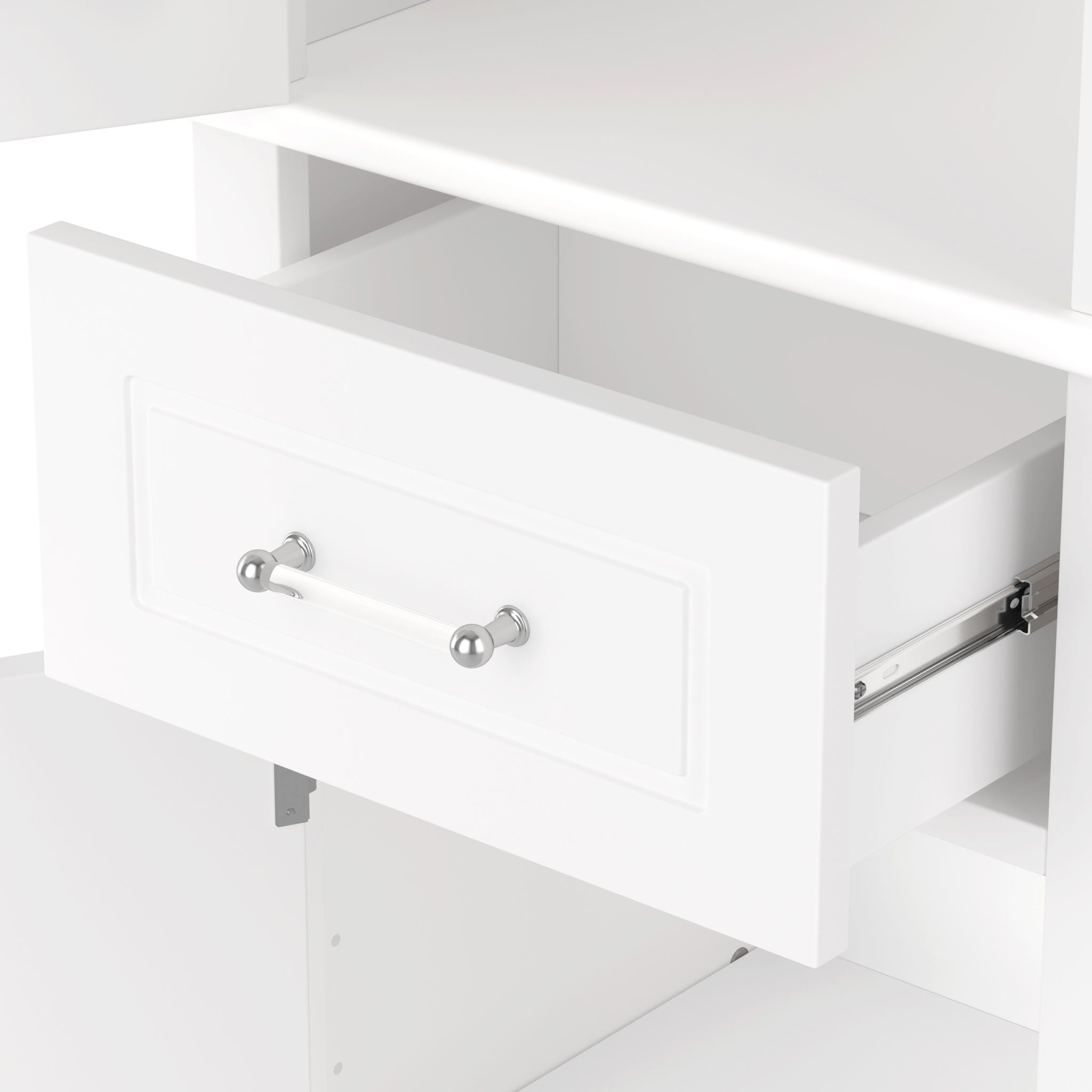 Tall Freestanding Bathroom Storage Cabinet With Adjustable Shelf, 2 Door Design