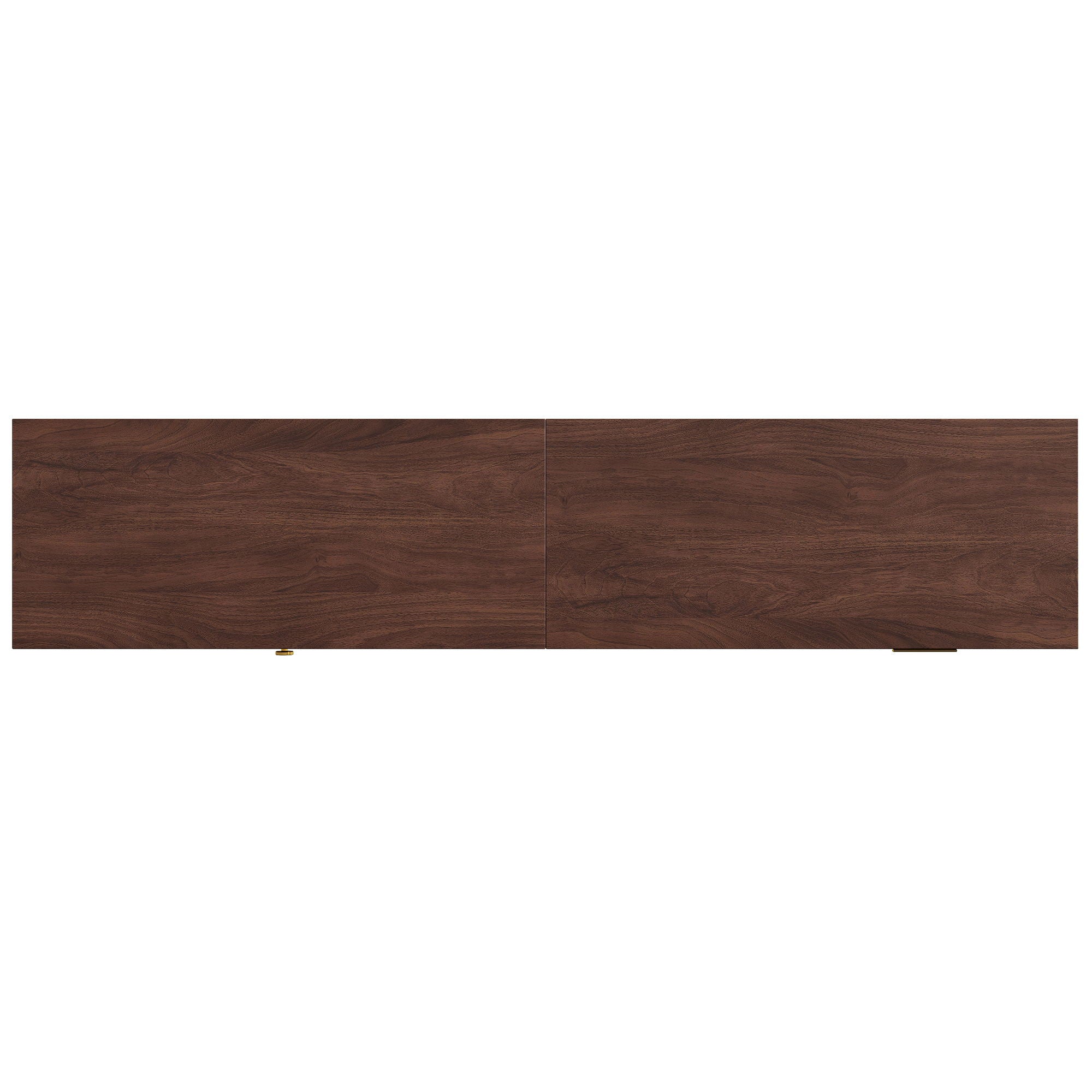 TV Stand With Sliding Doors And 2 Drawers For Living Room - Dark Brown