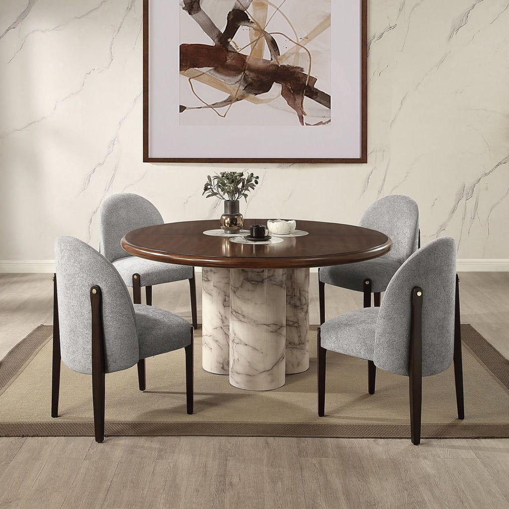 Harvey - Round Dining Table - Brown