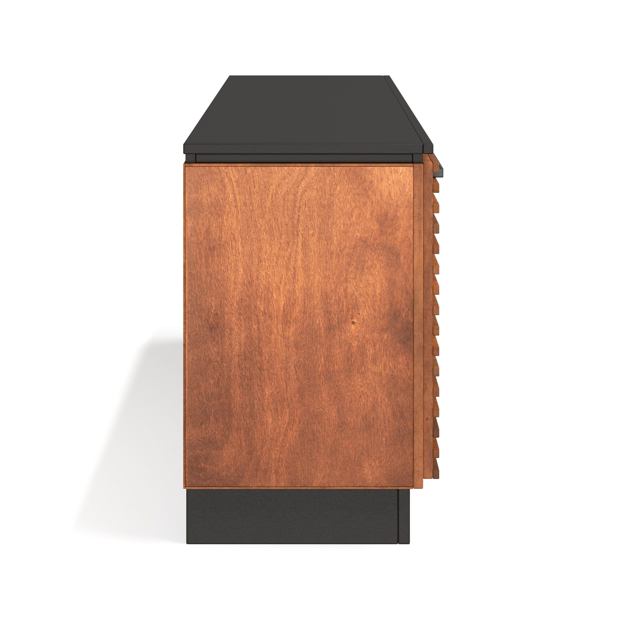 Fireplace TV Stand Console For TVs Up To 100" - Black / Bourbon