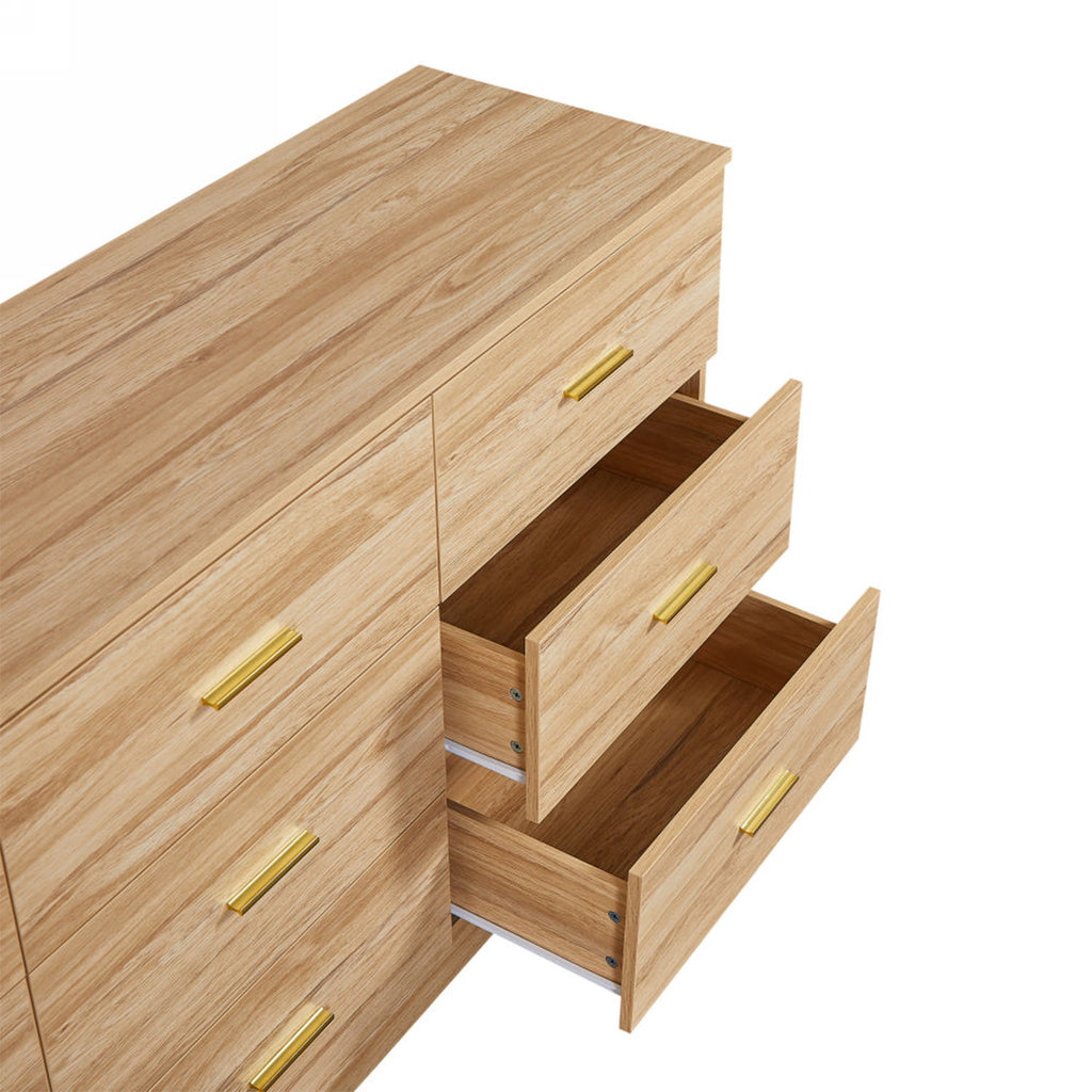 9 Drawer Dresser, Ample Storage For Bedroom