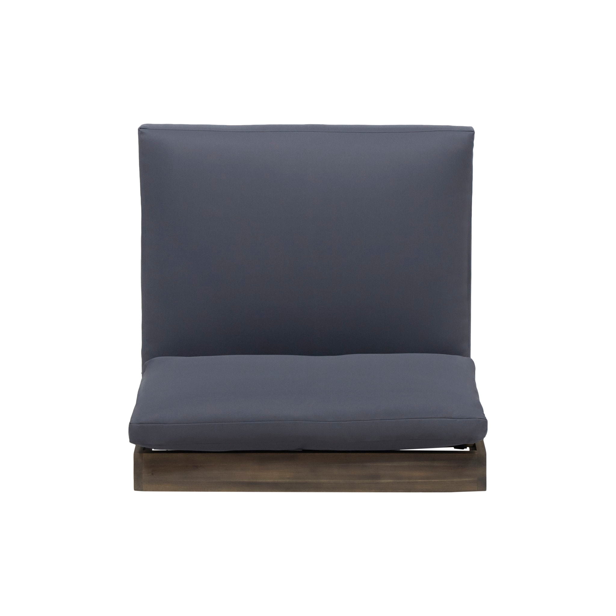 Acacia Wood Outdoor Club Chair With Cushions