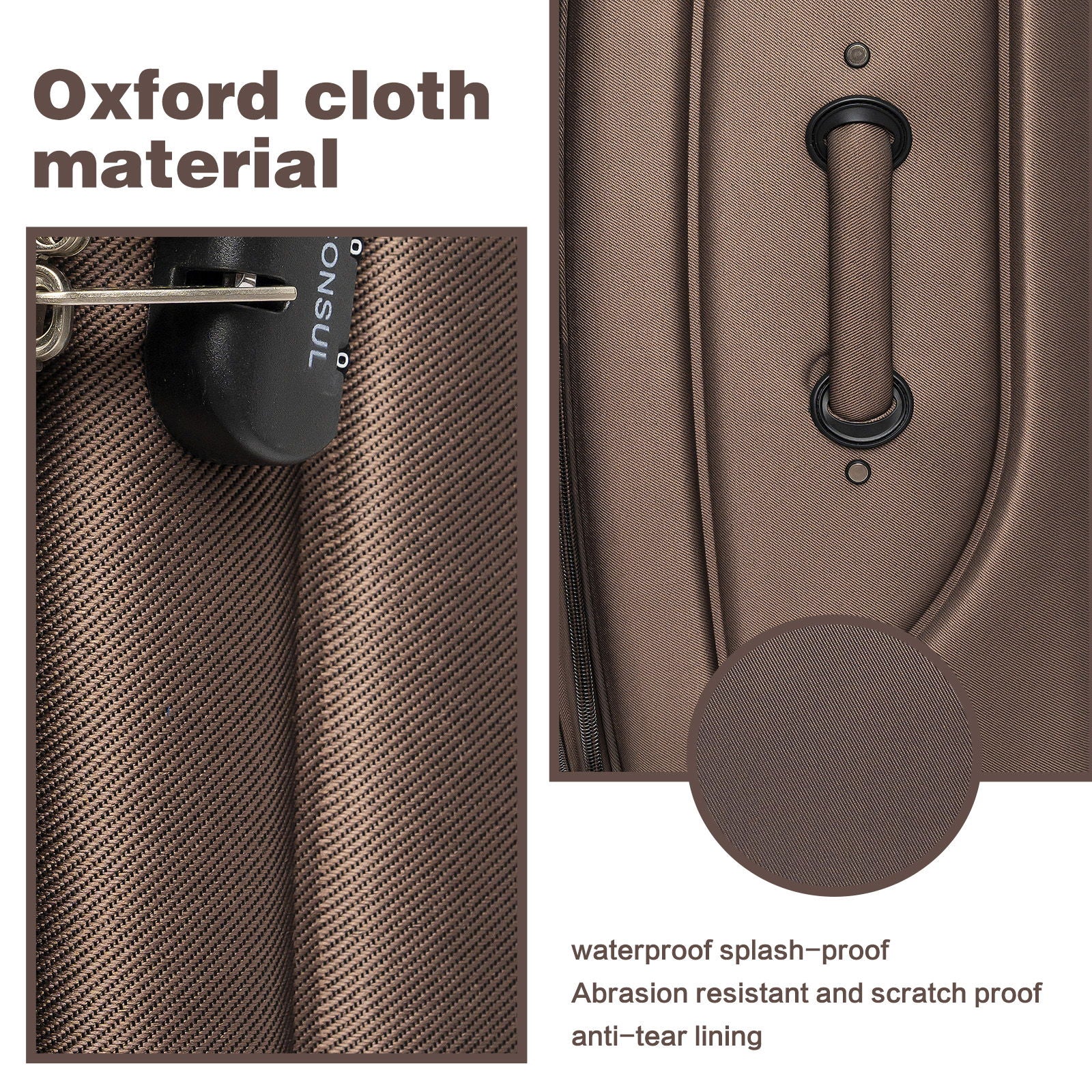 4 Piece Set Softshell Luggage