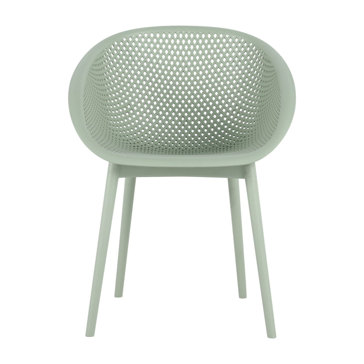 2 Piece Durable Single Chair With Hollow Out Design