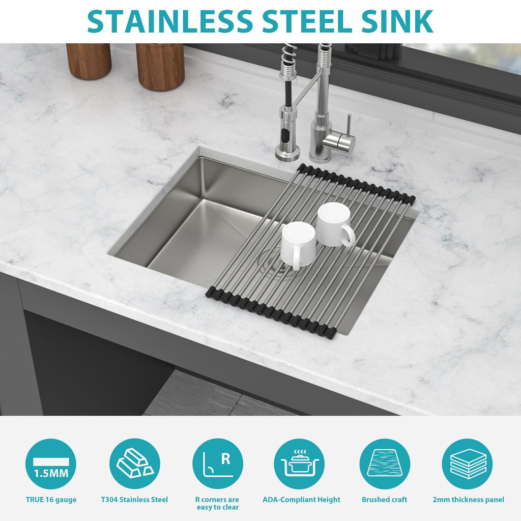 Undermount Sink, Low Depth Single Bowl