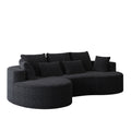 Curved Oversized Sectional Sofa With Extra Deep Seat