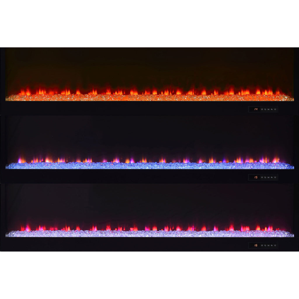TV Stand Fireplace Console With Bluetooth Speaker