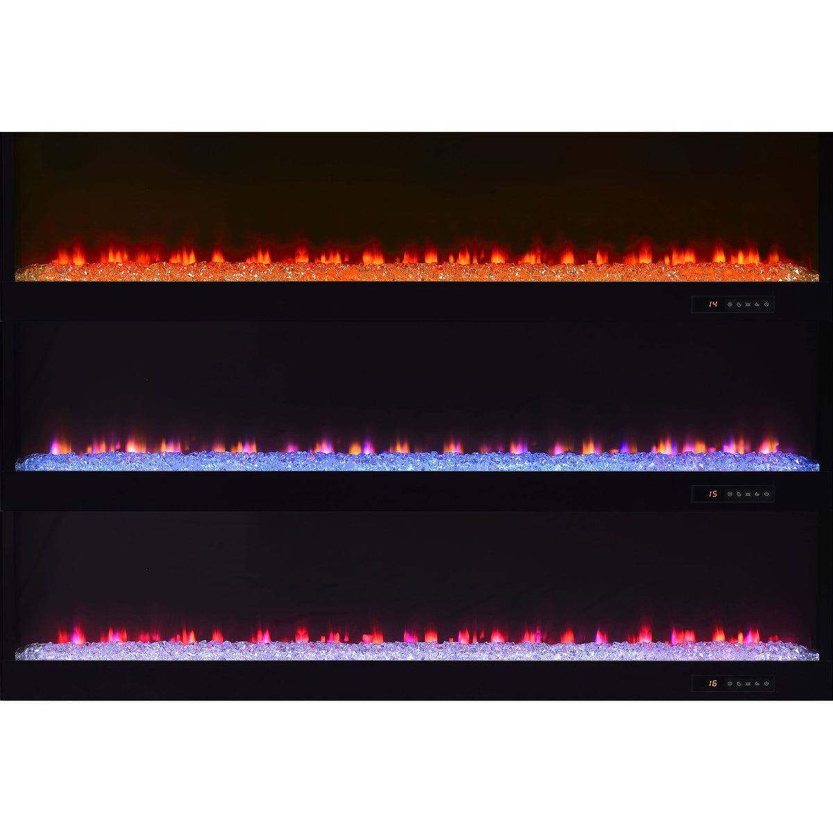 TV Stand Fireplace Console With Bluetooth Speaker