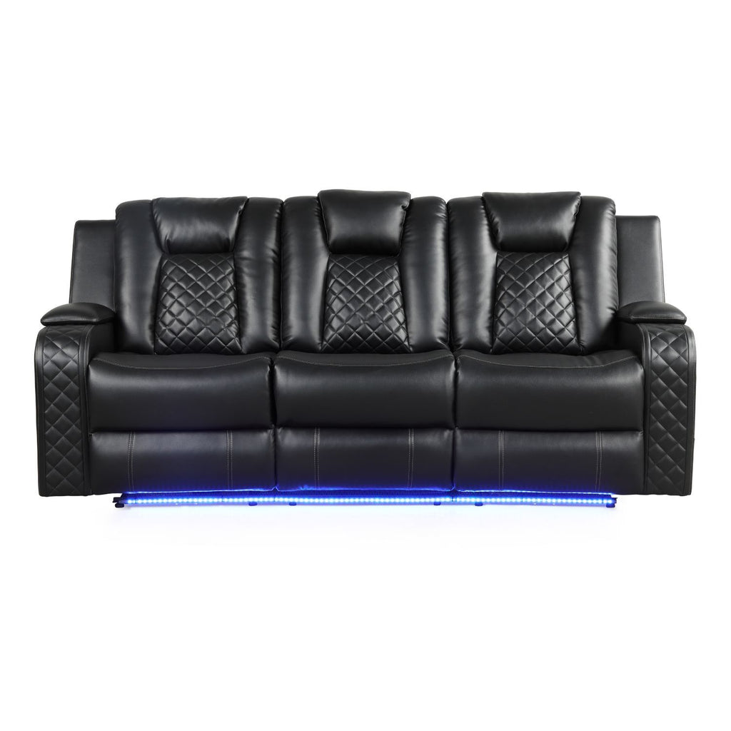 Benz - LED & Power Recliner With Adjustable Headrests And Ambient LED Lighting