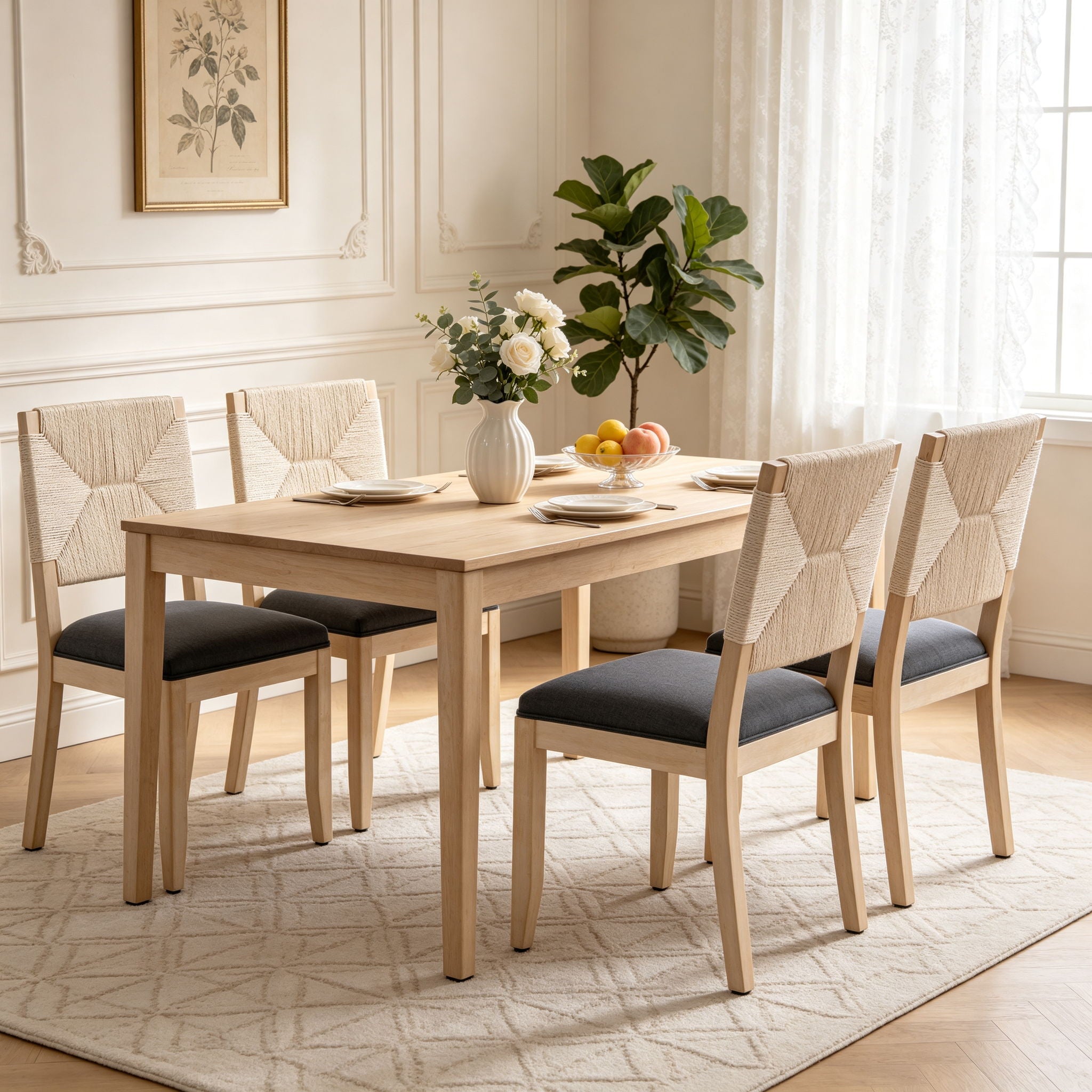 French Country Dining Chairs (Set of 2)