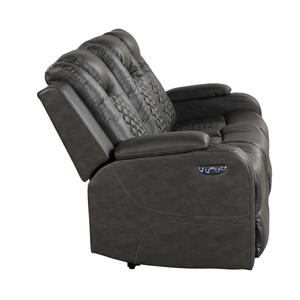 Benz - LED & Power Recliner With Adjustable Headrests And Ambient LED Lighting