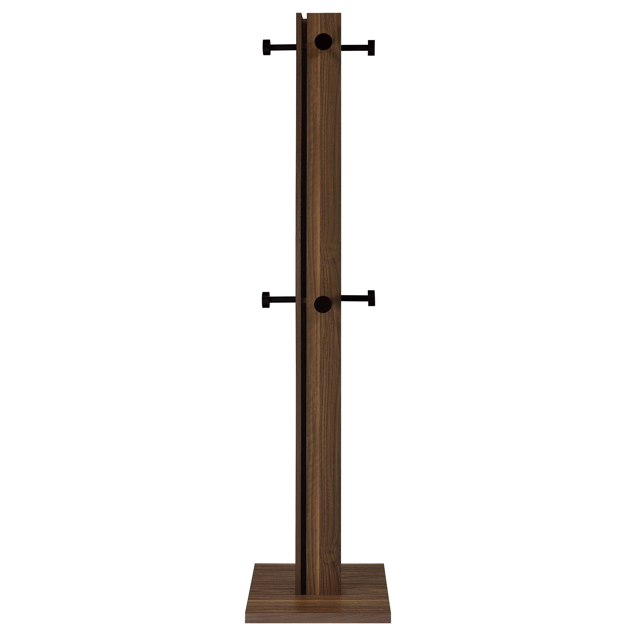Rawlins - Coat Rack With 8 Hooks - Walnut