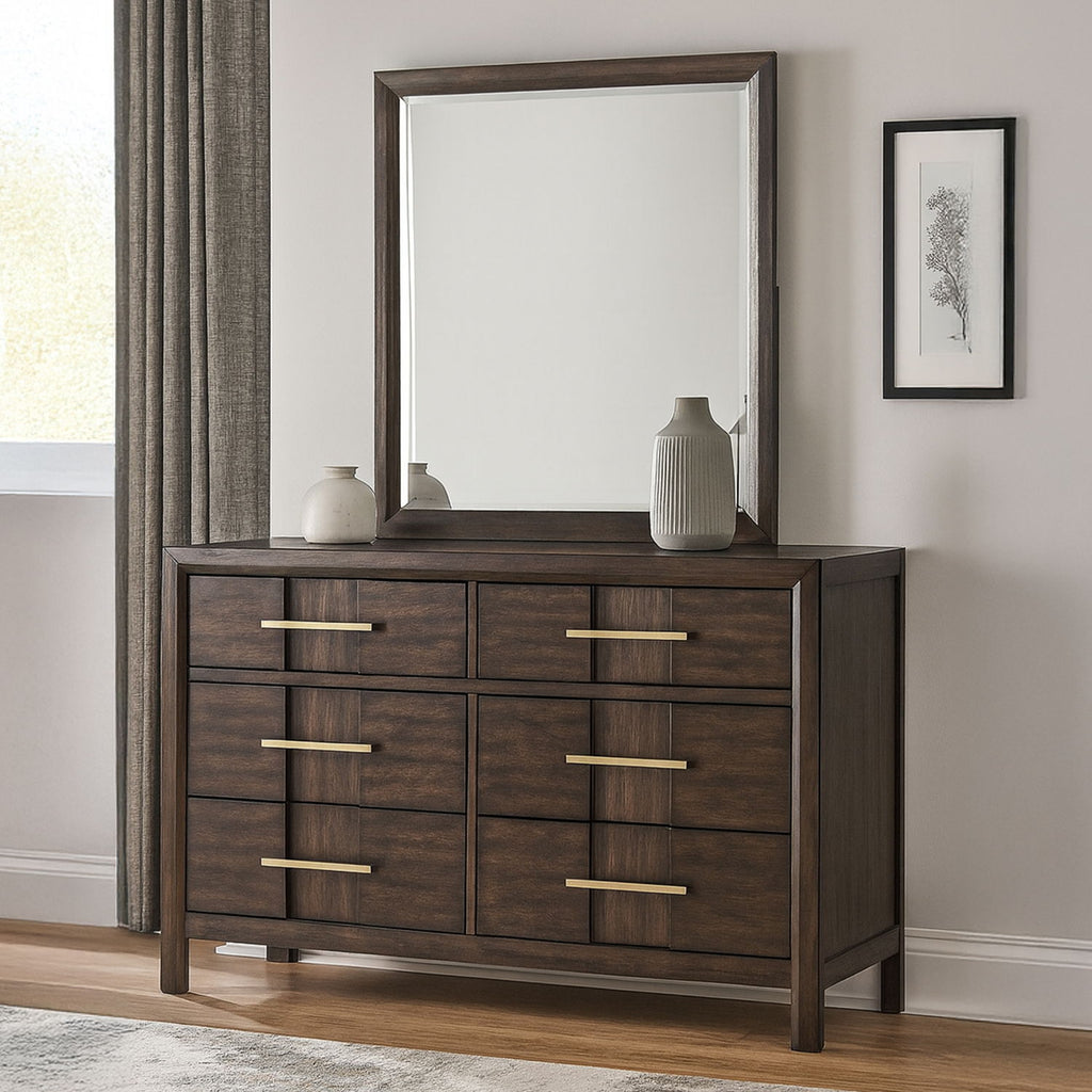 Kenzo - 6 Drawer Dresser - Walnut