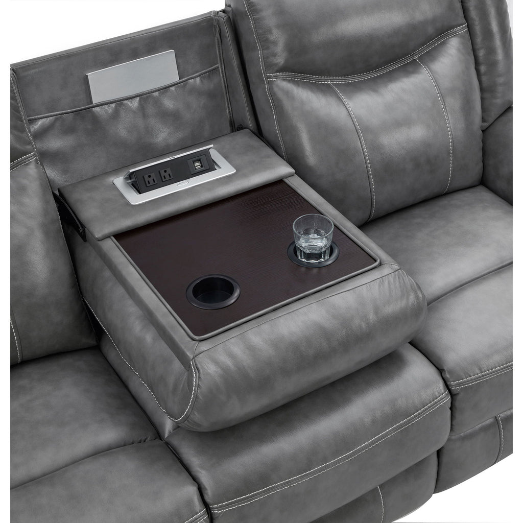 Hudson - Motion Sofa Pillow Top Arms Reclining Comfort - Gray