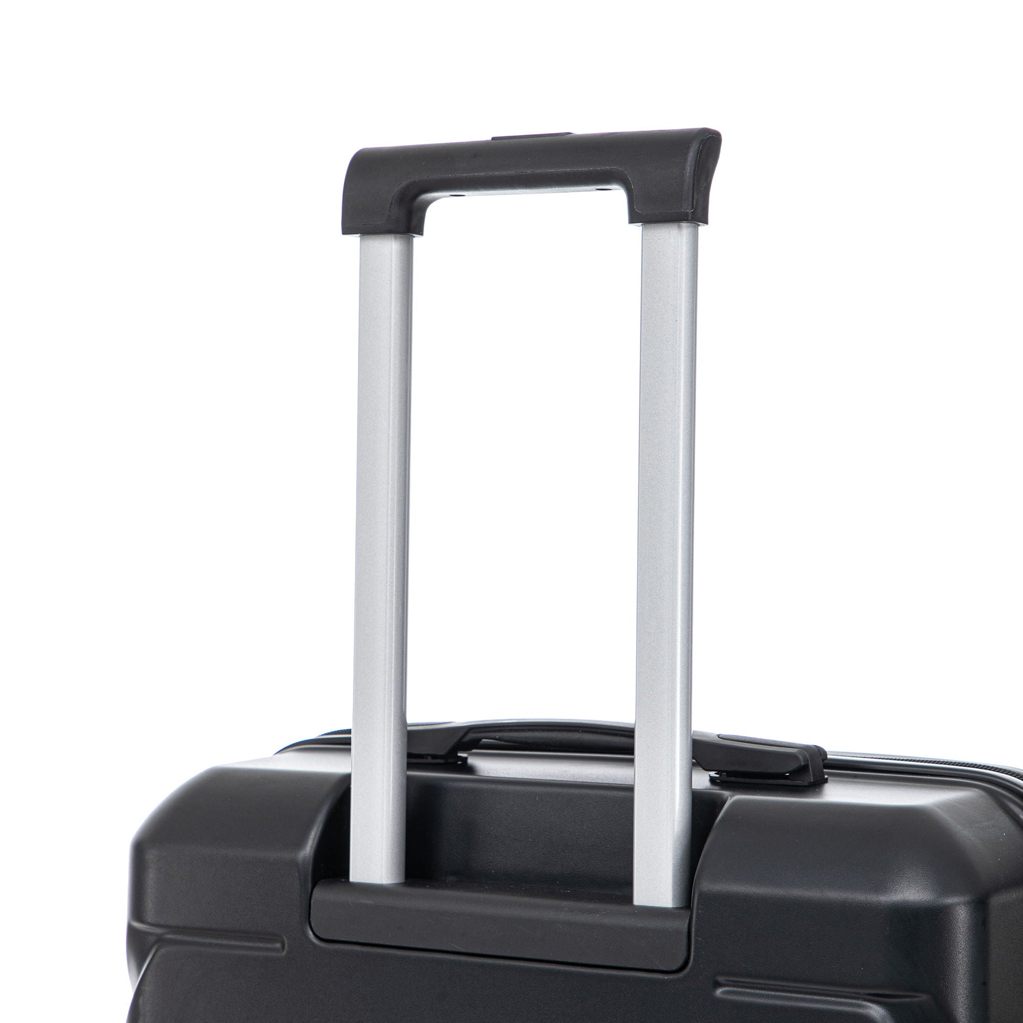 Hard Shell Luggage With Scratch Resistant Surface, 4 Wheels, Combination Lock & Side Hooks