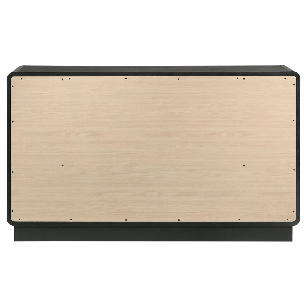 Burton - 6 Drawer Dresser Cabinet - Black