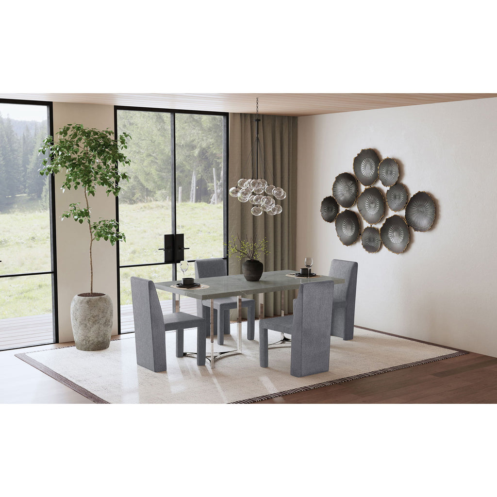 Santa Cruz - Upholstered Dining Side Chair (Set of 2) - Gray