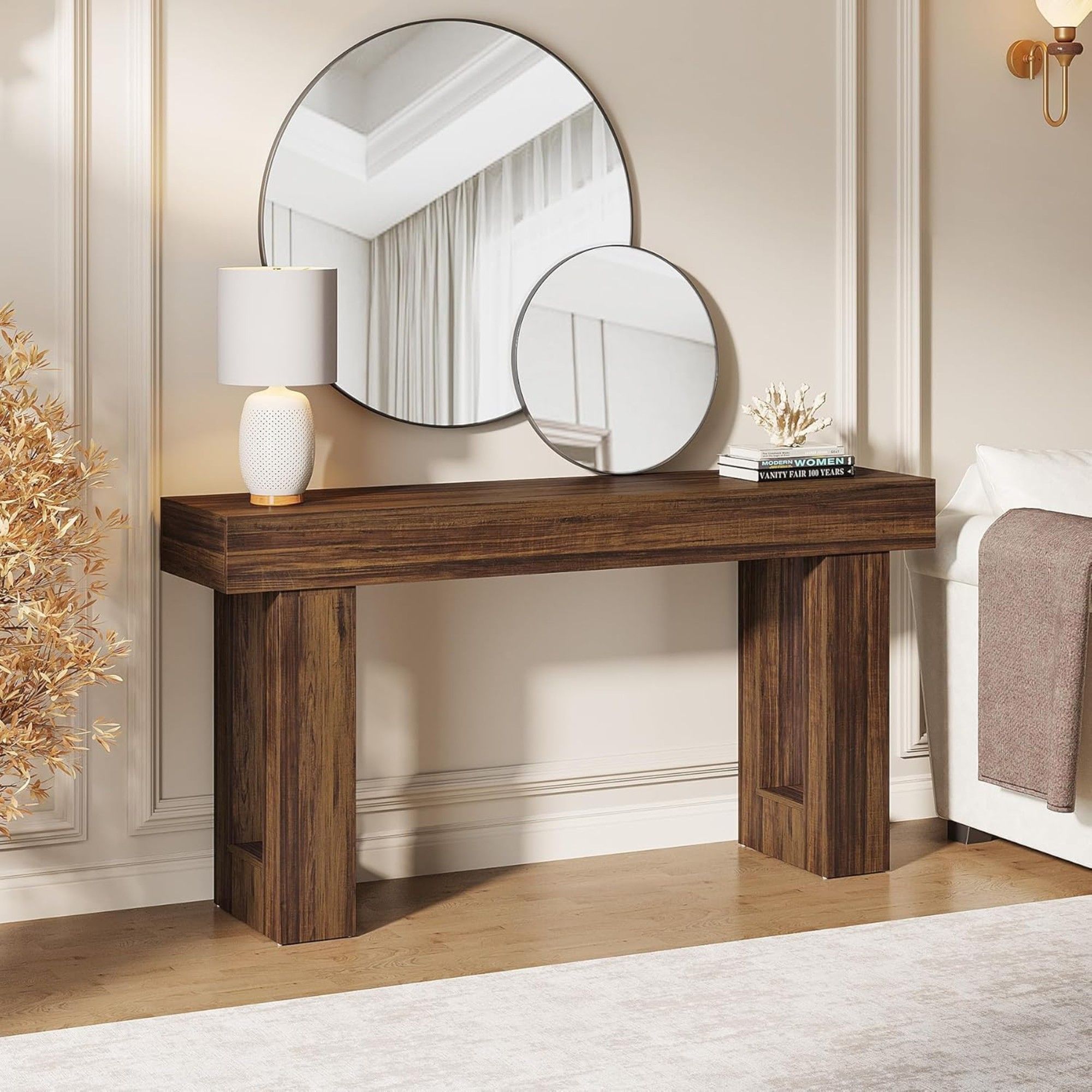 Console Table, Extra Long Narrow Sofa Table For Living Hallway