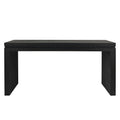 Modern Rustic Wood Table, Rectangular Living Room Center Table With Floating Top Design
