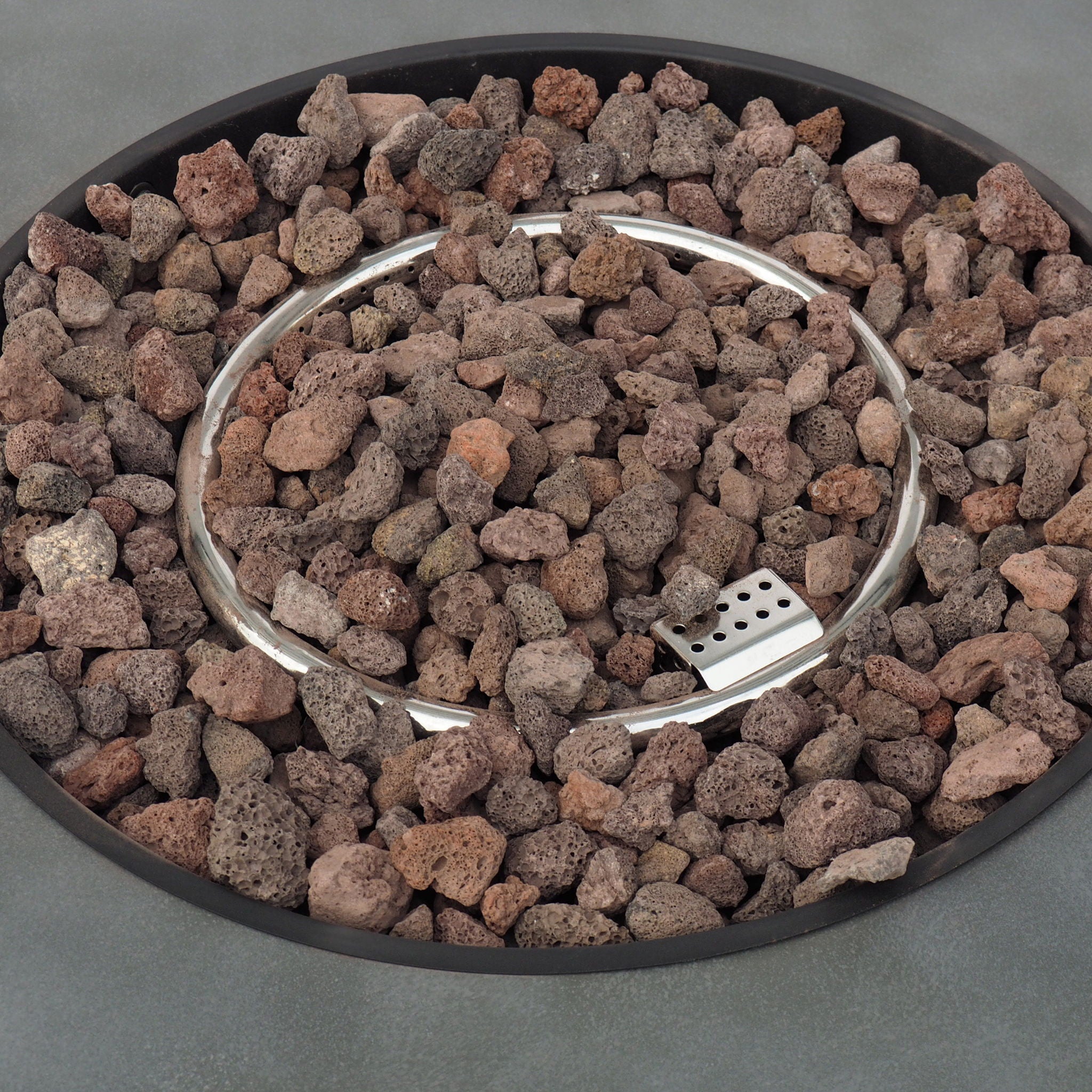 Round Iron Fire Pit With 40, 000 Btu