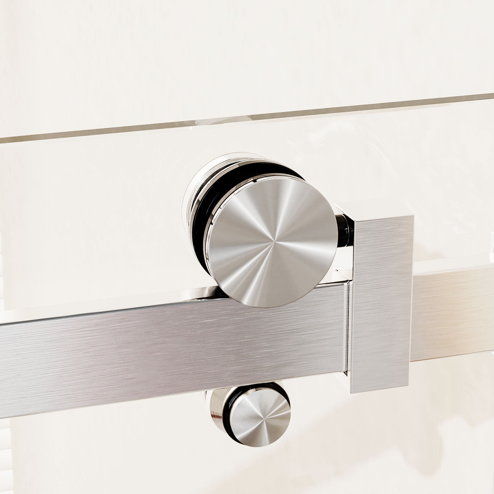 Frameless Single Sliding Shower Door, Sgcc Tempered Glass, Reversible