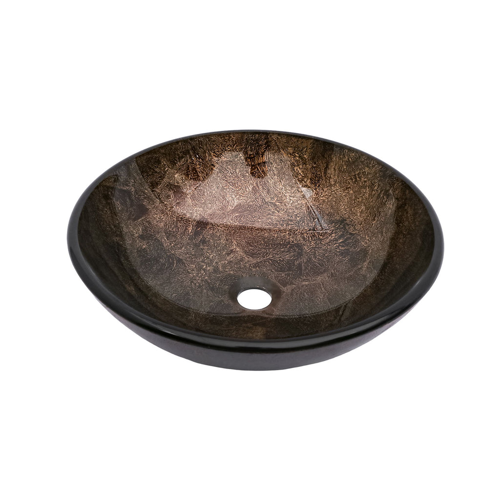 Vessel Sink With Faucet And Pop-Up Drain