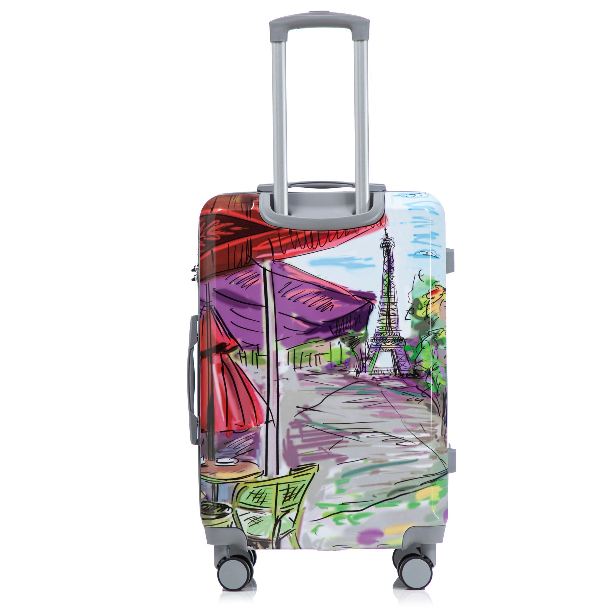 3 Piece Spinner Luggage Set 20" / 24" / 28" With Combination Lock And Silent Wheels - Coffee