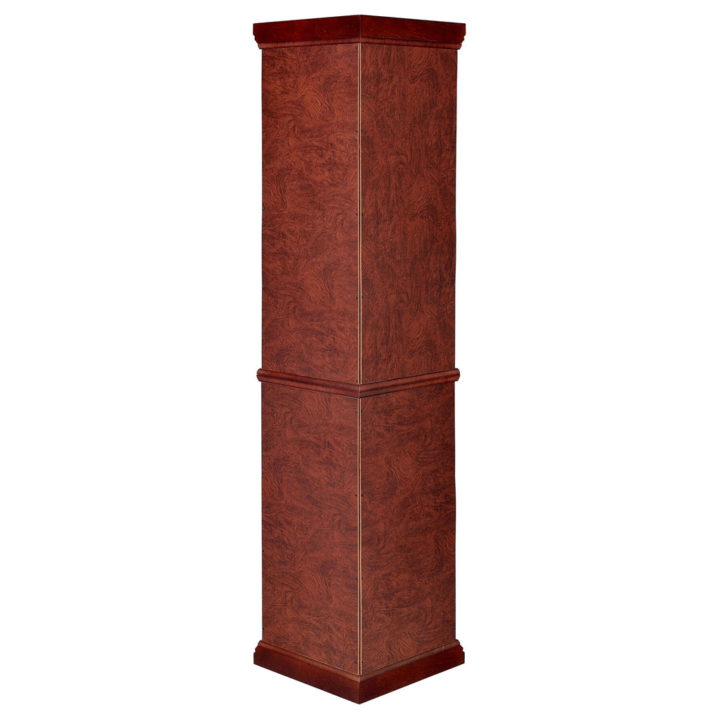 Jacob - 6 Shelf Curio Display Cabinet - Red / Brown