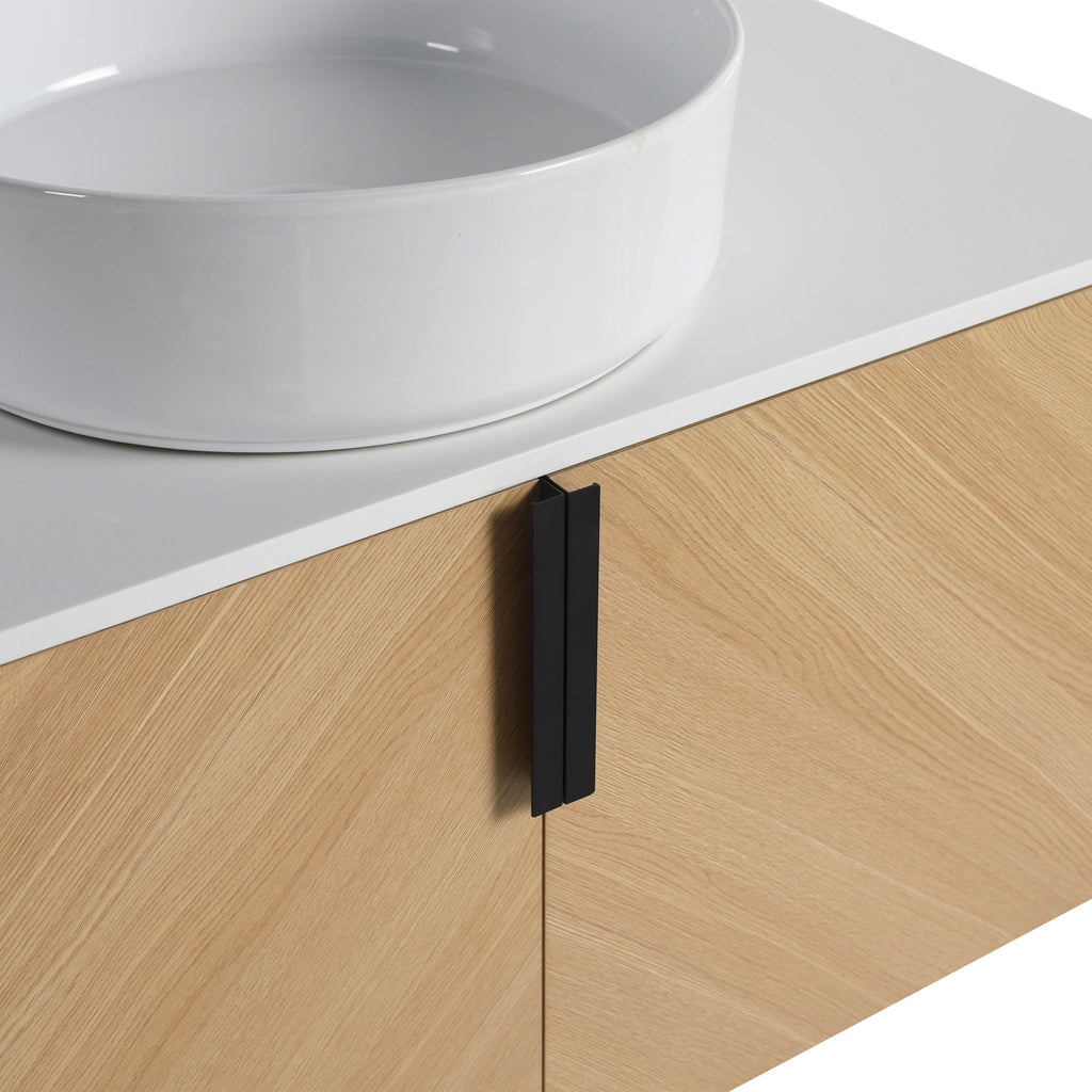 Wall Mounted Bathroom Vanity With Art Sink