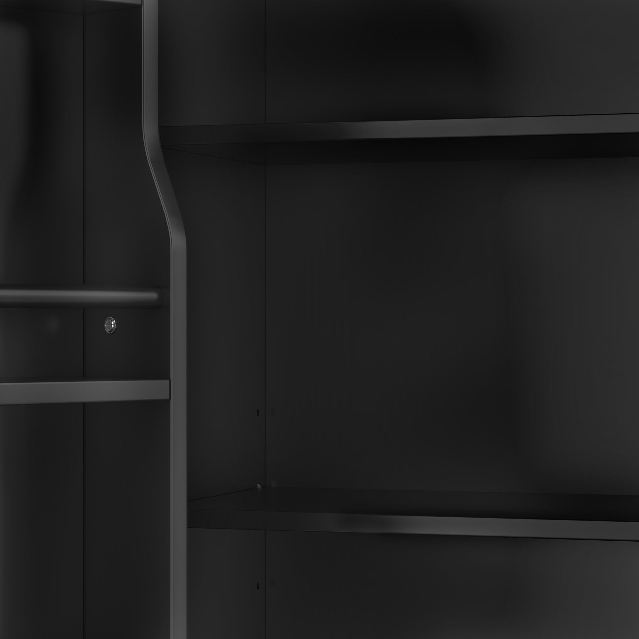 Tall Freestanding Bathroom Storage Cabinet With Adjustable Shelf, 2 Door Design