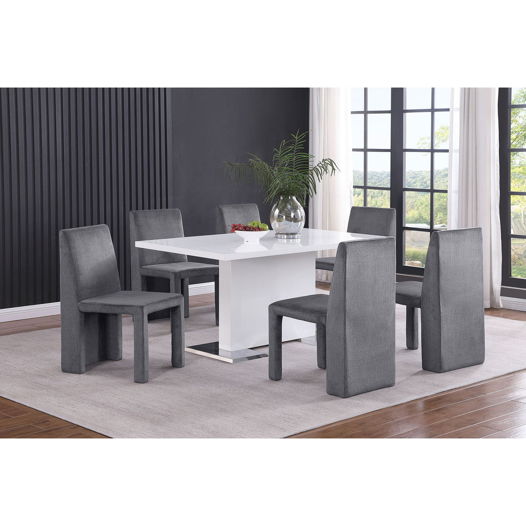 Santa Cruz - Upholstered Dining Side Chair (Set of 2) - Gray