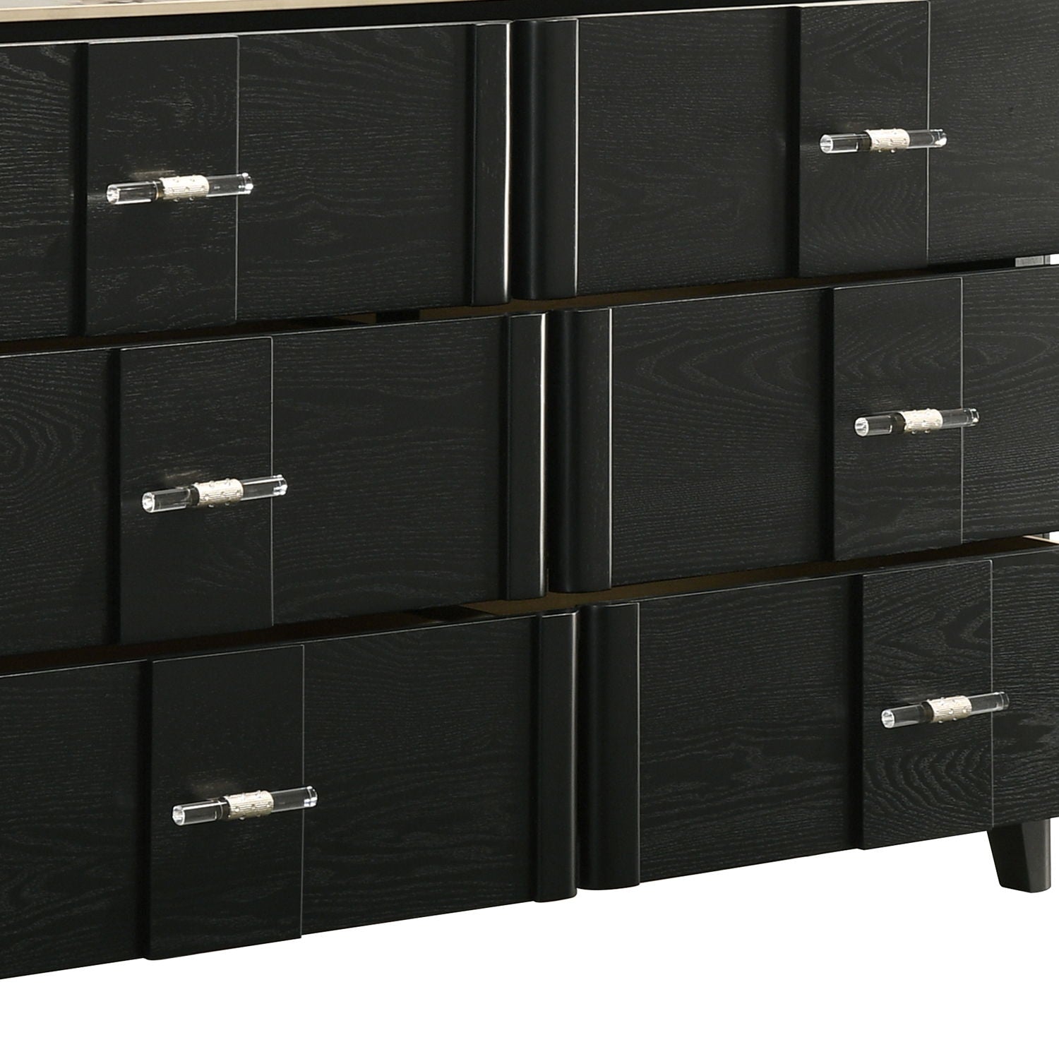 Opel - 6 Drawer Dresser - Black